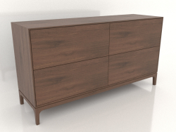 दराजों वाली छाती FARGO 1500x450x800 मिमी (तंबाकू ओक)