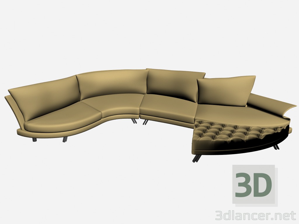 3d модель Диван супер Рой esecuzione speciale 8 – превью