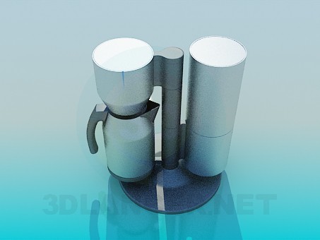 3d model coffee maker - preview