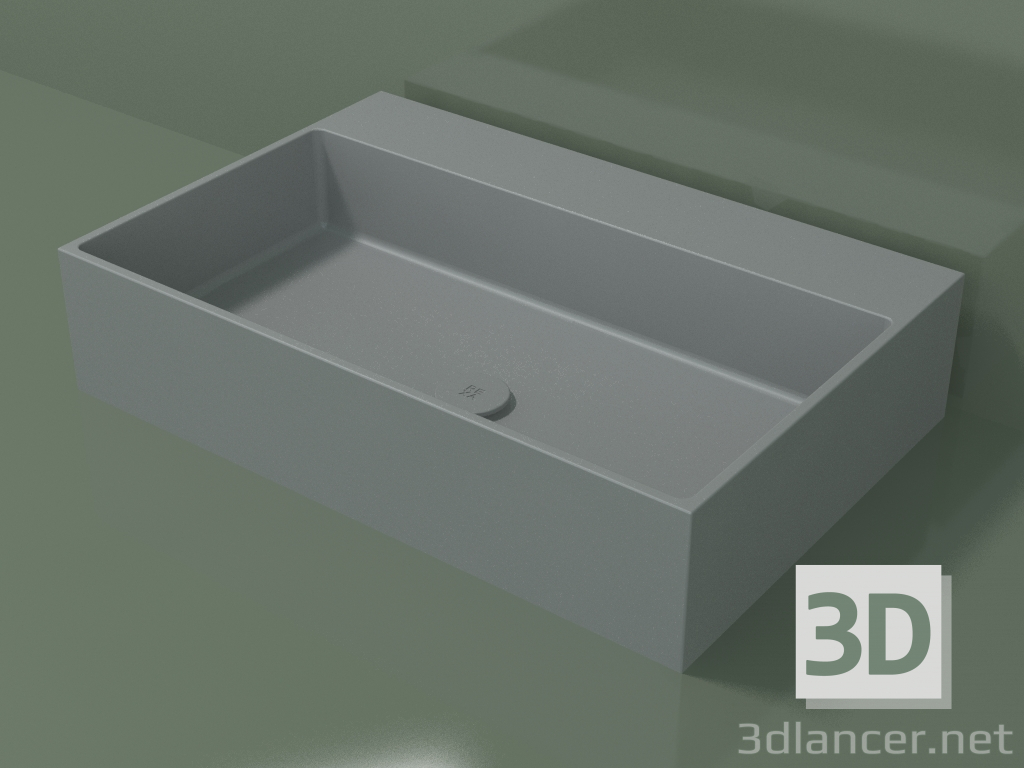 3d model Lavabo sobre encimera (01UN41302, Silver Grey C35, L 72, P 48, H 16 cm) - vista previa