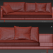 3D Sofa_Mondrian_Poliform modeli satın - render