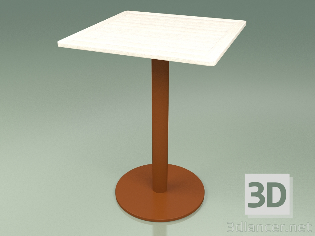 3d модель Стіл барний 011 (Metal Rust, Weather Resistant White Coloured Teak) – превью