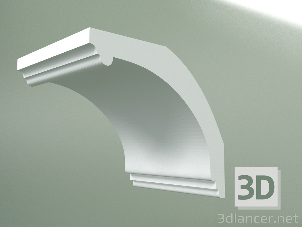 Modelo 3d Cornija de gesso (plinto de teto) KT125 - preview