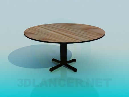 modèle 3D Table ronde - preview