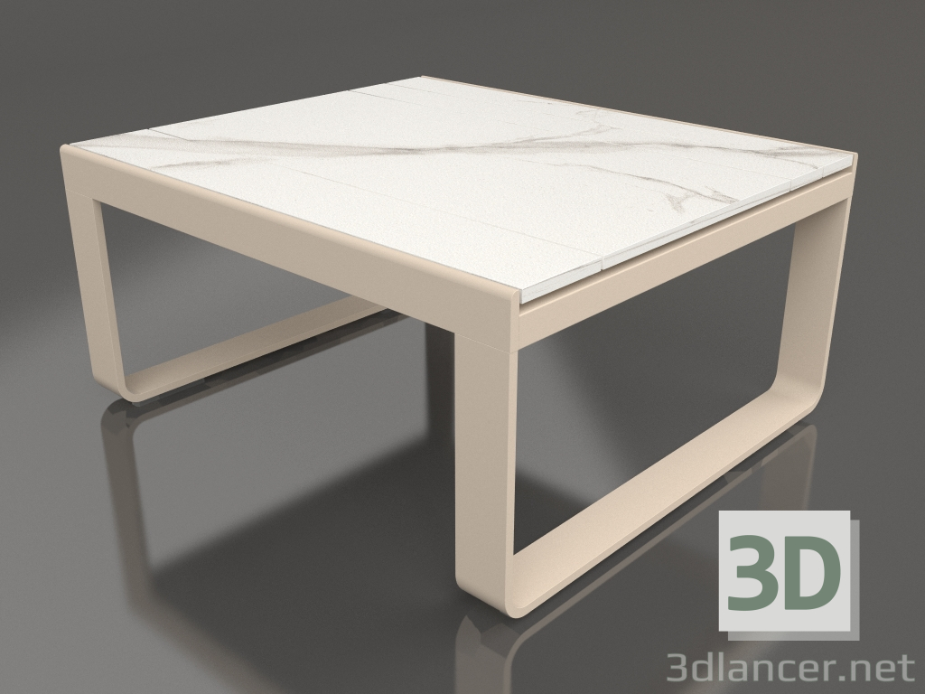 3D modeli Kulüp masası 80 (DEKTON Aura, Kum) - önizleme