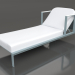 Modelo 3d Chaise longue com encosto de cabeça elevado (azul cinza) - preview