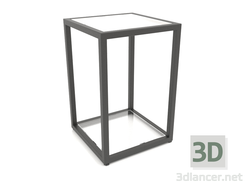 Modelo 3d Mesa de centro quadrada de dois níveis (VIDRO, 30X30X44) - preview