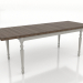 3D modeli Yemek masası 2100x800 mm (uzatılabilir, RAL 7044, açık ceviz) - önizleme