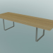 3D modeli Tablo 70/70, 295x108cm (Meşe, Gri) - önizleme