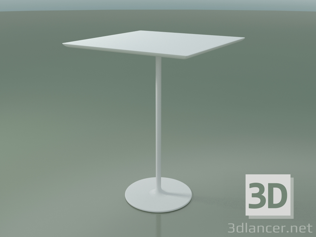 3d model Square table 0685 (H 105 - 80x80 cm, M02, V12) - preview