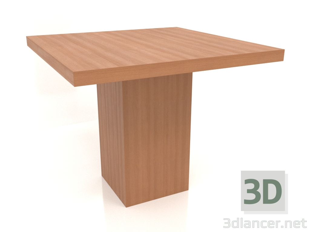 3d model Dining table DT 10 (900x900x750, wood red) - preview