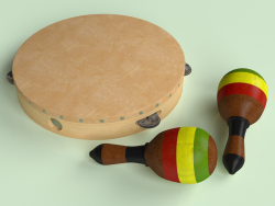 Tamburin und Maracas