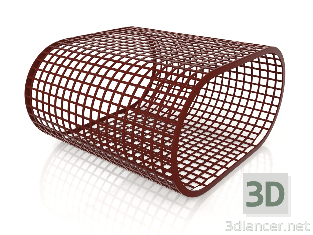 3d model Coffee table (Wine red) - preview