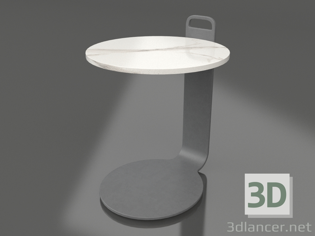 3d модель Стол кофейный Ø36 (Anthracite, DEKTON Aura) – превью