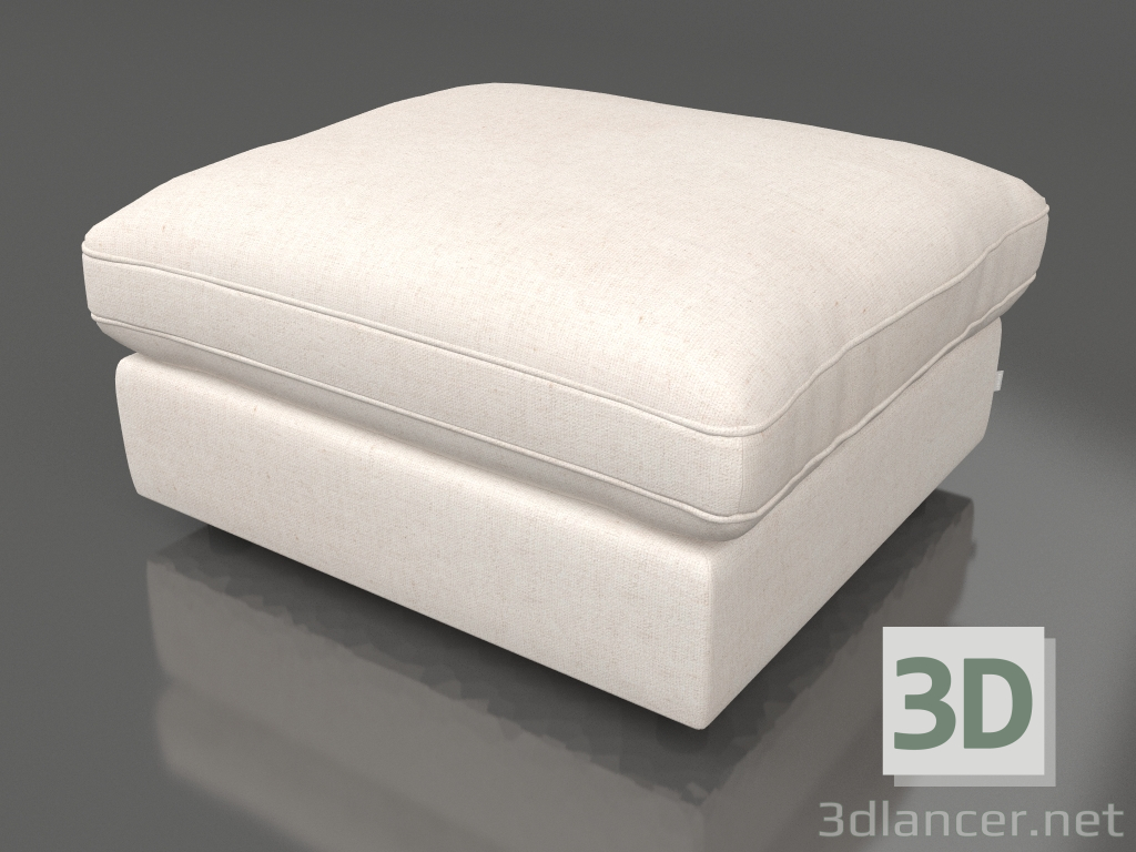 modello 3D Pouf Sense (Crema) - anteprima