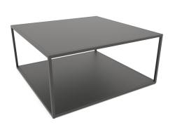 Two-level square coffee table (METAL, 100X100X50)