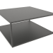 3d model Two-level square coffee table (METAL, 100X100X50) - preview