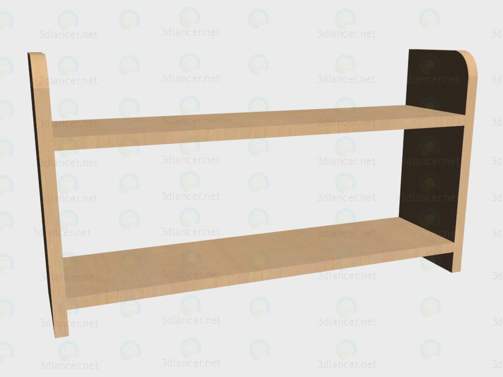 3d model Estantería abierta - vista previa