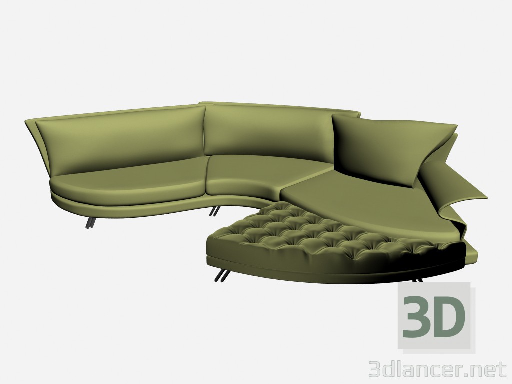 3d model Sofa Super roy esecuzione speciale 10 - preview