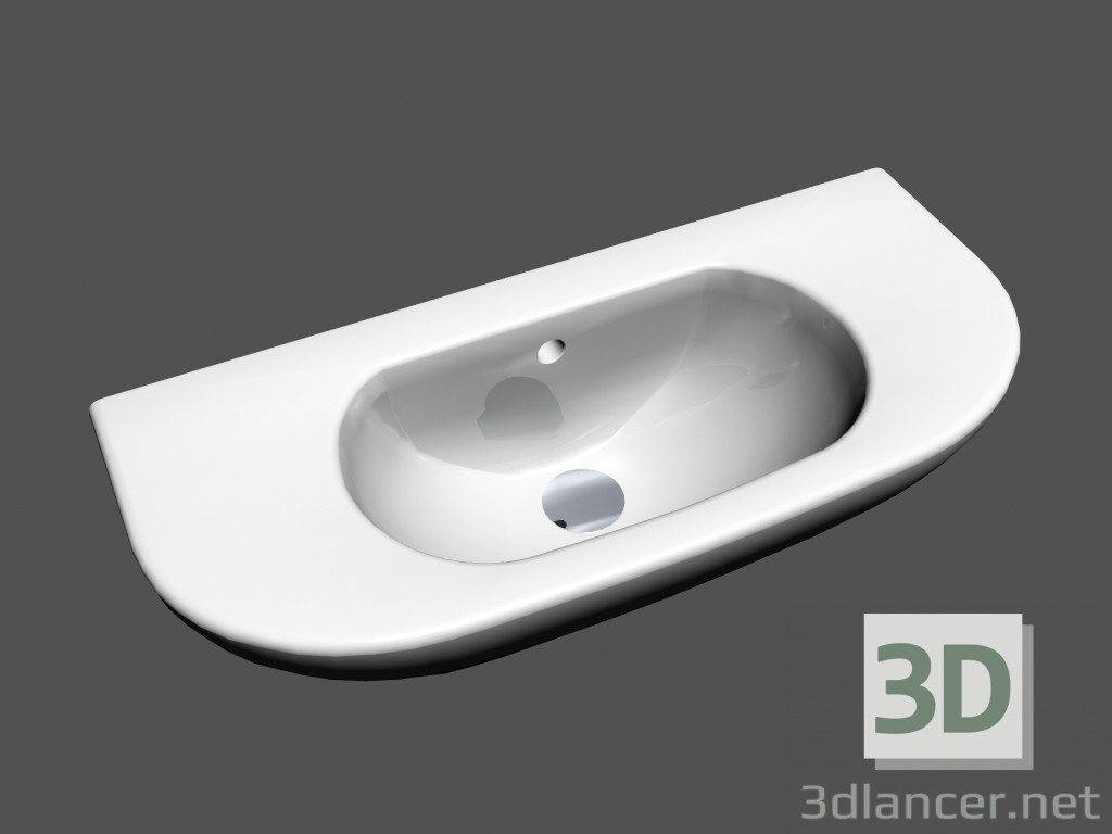 3D modeli Lavabo konsolu l nesne r3 815060 - önizleme