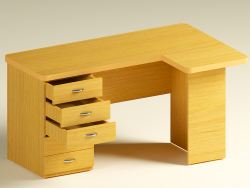 bureau d'ordinateur de coin