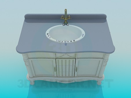 modèle 3D Lavabo - preview