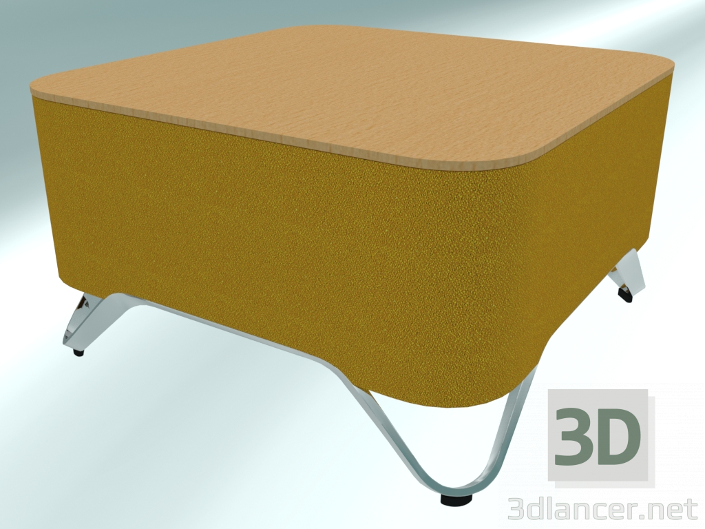 3d model Square coffee table (S2) - preview