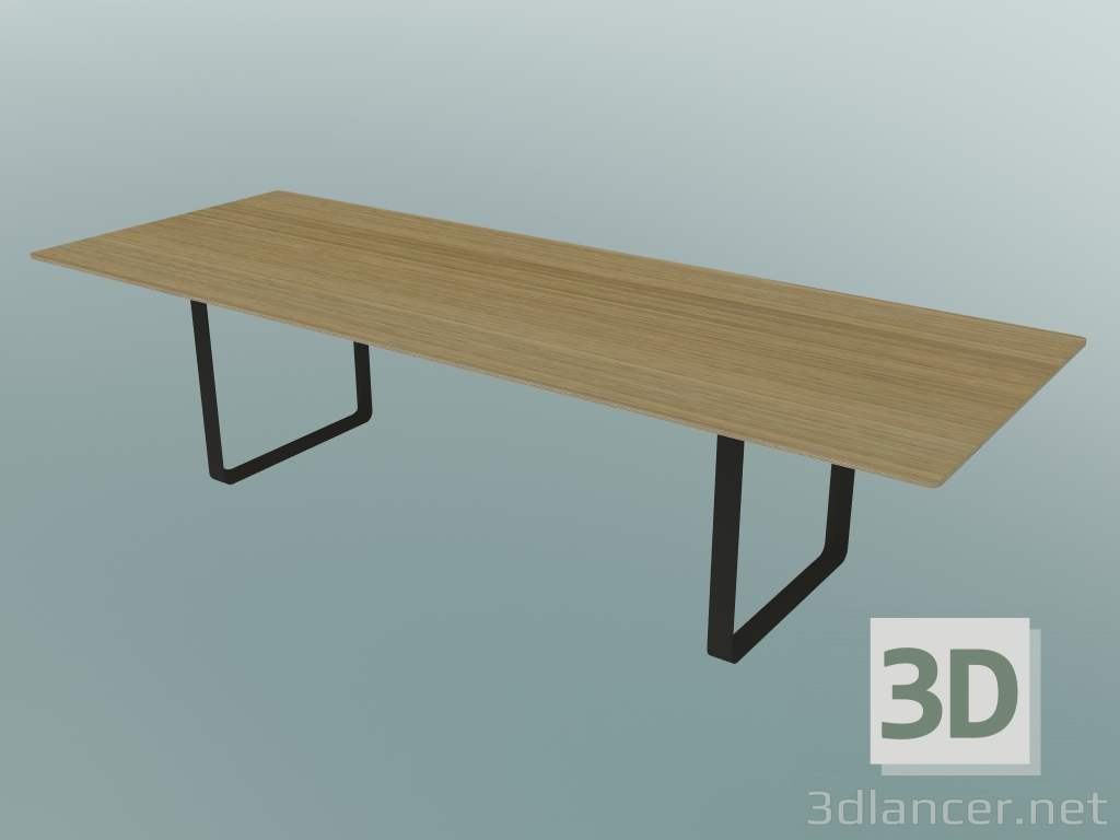 3d модель Стол 70/70, 295x108cm (Oak, Black) – превью