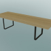 3D Modell Tisch 70/70, 295x108cm (Eiche, Schwarz) - Vorschau