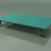 3d model Outdoor coffee table InOut (955, Gray Lacquered Aluminum, Turquoise Enameled Lava Stone Slats) - preview