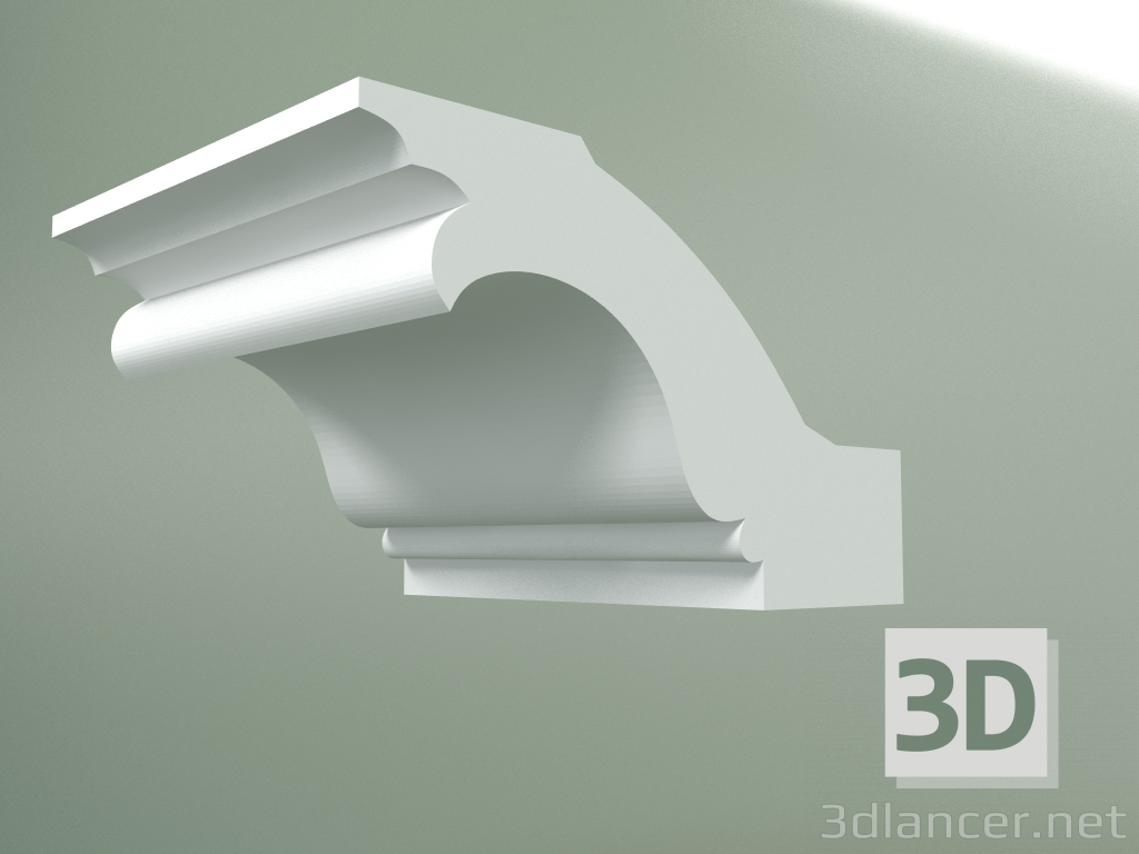 Modelo 3d Cornija de gesso (plinto de teto) KT127 - preview