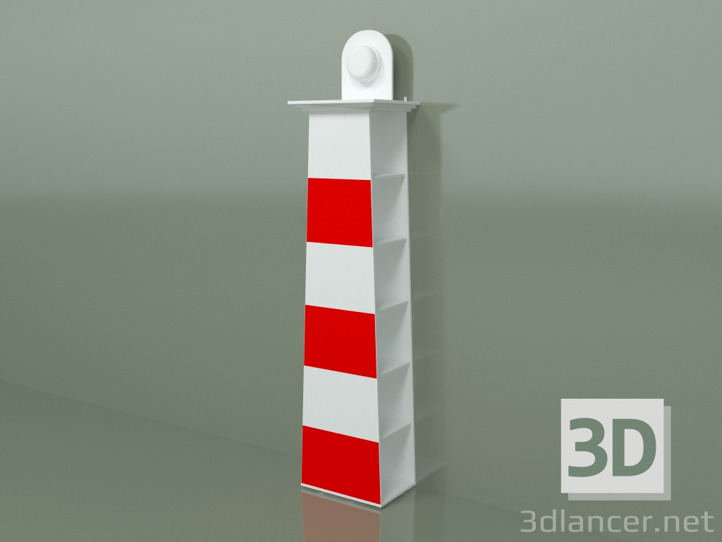 3d model Perchero con lámpara Faro - vista previa