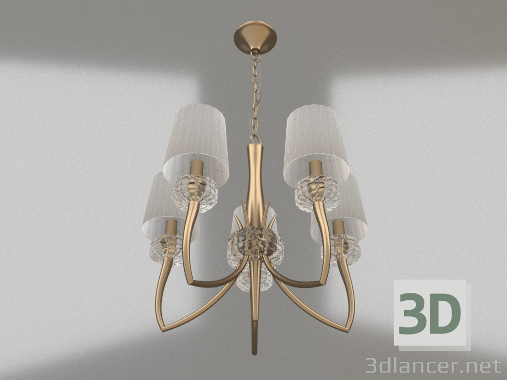 modello 3D Lampadario a sospensione (4731) - anteprima