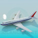 3d model Passenger aircraft - preview