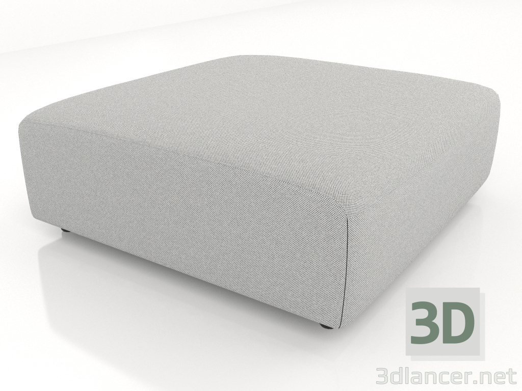 modello 3D Pouf (L) 100x100 - anteprima