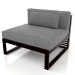 3d model Modular sofa, section 3 (Black) - preview