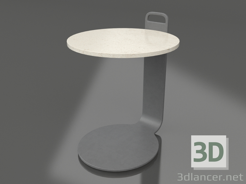 3d модель Стіл кавовий Ø36 (Anthracite, DEKTON Danae) – превью