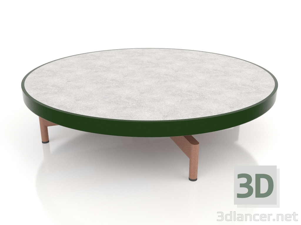 3d модель Стіл журнальний круглий Ø90x22 (Bottle green, DEKTON Kreta) – превью