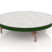 modèle 3D Table basse ronde Ø90x22 (Vert bouteille, DEKTON Kreta) - preview