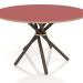 3d model Dining table Hector 120 (Dark Linoleum RED) - preview