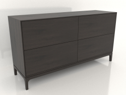 Cassettiera FARGO 1500x450x800 mm (rovere wengé)