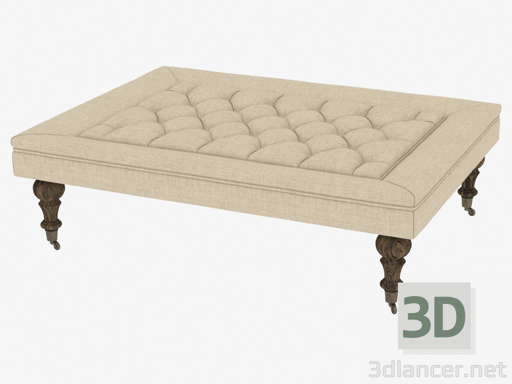 3d модель Оттоманка BRUGGEN TUFTED OTTOMAN (7801.0001.A015-A) – превью