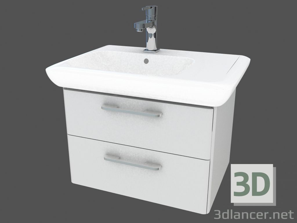 3d model Wash basin with Life stand (89456) - preview