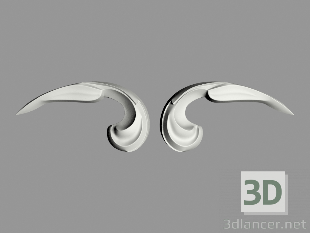 modello 3D Decorazioni murali (F93) - anteprima