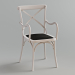 3d Cross Back Dining Chair With Arms модель купить - ракурс