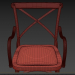 3d Cross Back Dining Chair With Arms модель купить - ракурс