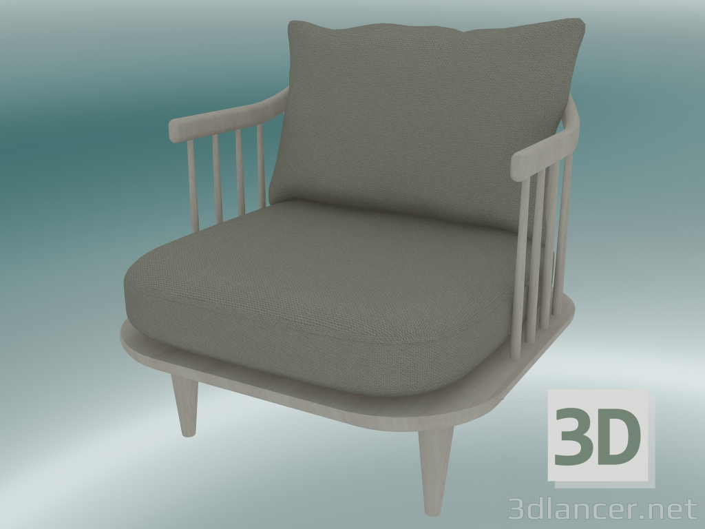 3d model Sillón Fly (SC10, 70х73 Н 70 cm, roble blanco aceitado con Hot Madison 094) - vista previa