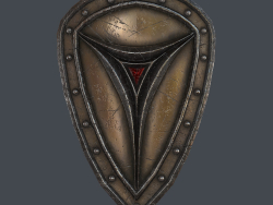 Fantasy shield 6 3d model