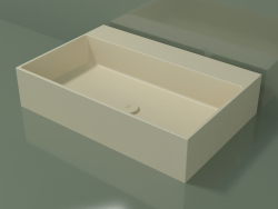 Countertop washbasin (01UN41302, Bone C39, L 72, P 48, H 16 cm)