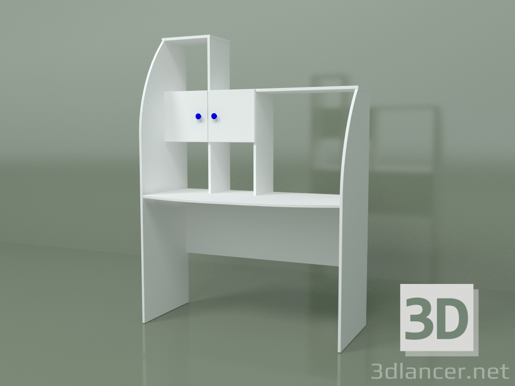 3D Modell Schreibtisch mit Auszug - Vorschau